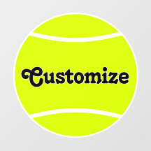 Tennis Player Team Name or Text Personalised