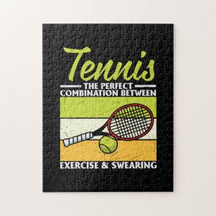 Tennis Player Tennis The Perfect Combination Jigsaw Puzzle