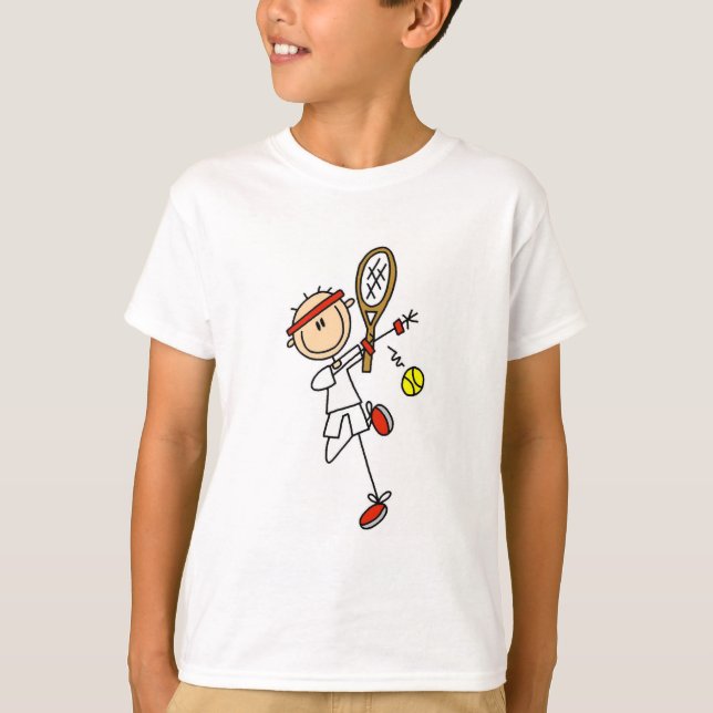 Tennis Player with Racquet Tshirts and Gifts (Front)