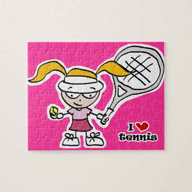 Tennis puzzle gift for girls (Horizontal)