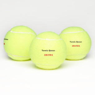 Tennis queen personalised balls