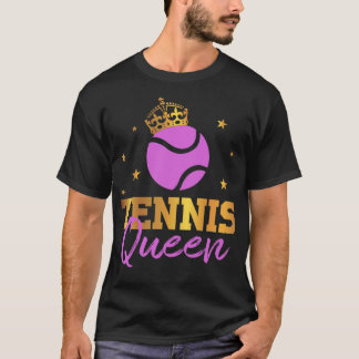 Tennis Queen tennis player sportswoman monkey tenn T-Shirt