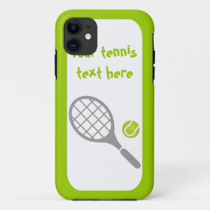 Tennis racket and ball custom iPhone 11 case