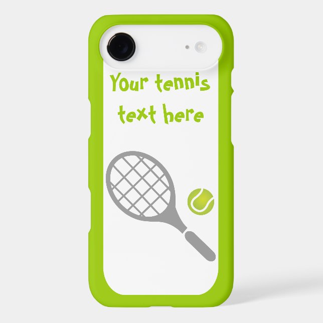 Tennis racket and ball custom Case-Mate iPhone case (Back)