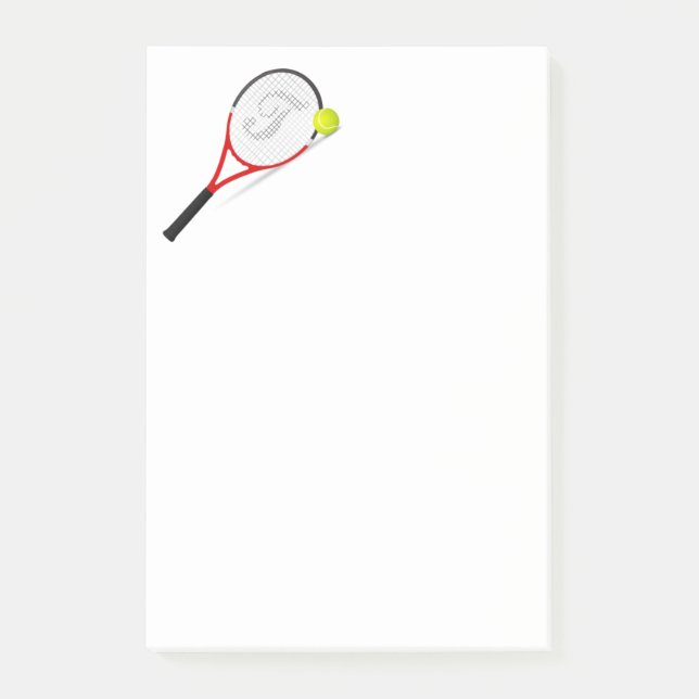 Tennis racket and ball post-it notes (Front)