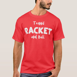 Tennis Racket and Ball Sports boy T-Shirt