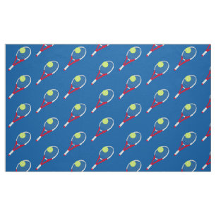 Tennis racket and tennis ball fabric