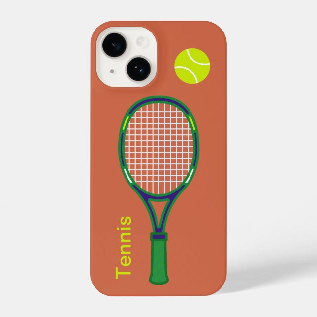 Tennis Racket & Ball iPhone Case (Back)