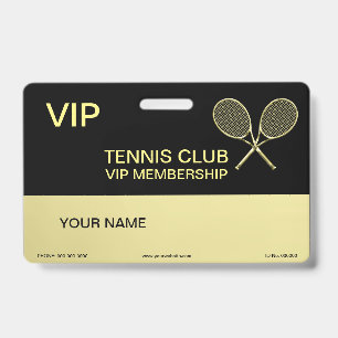 Tennis Racket ID Badge