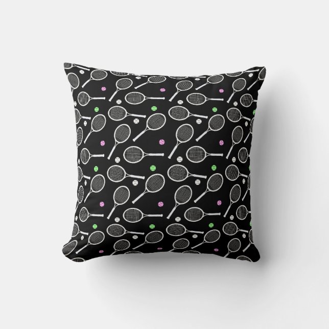 Tennis Racket Pattern  Cushion (Front)