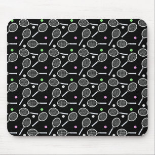 Tennis Racket Pattern Mouse Pad