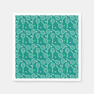 Tennis Racket Pattern   Napkin