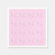 Tennis Racket Pattern Pastel Pink