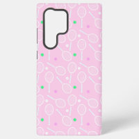 Tennis Racket Pattern Pastel Pink  