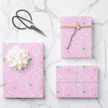 Tennis Racket Pattern Pink  