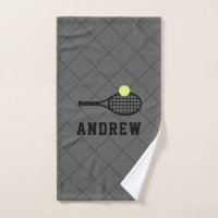 Tennis Racket Personalised Grey Sport