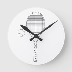 Tennis Racket Wall Clock