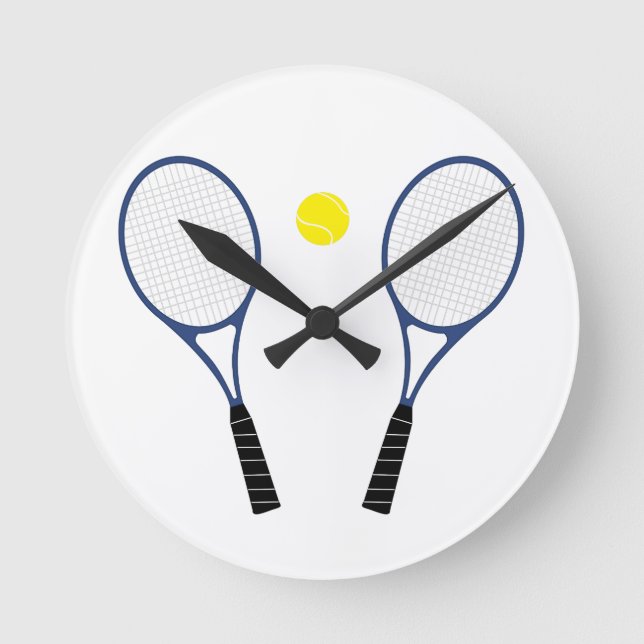 Tennis Rackets and Ball Wall Clock (Front)