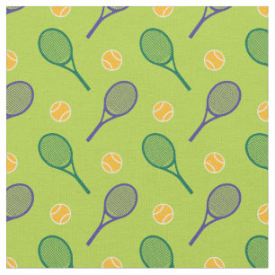 Tennis rackets - custom bg colour and tile size fabric