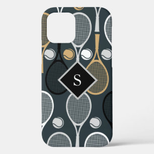 Tennis Rackets Personalised Monogrammed Sport Name iPhone 12 Case