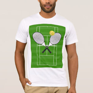TENNIS RACKETS & Tennis Ball T-Shirt