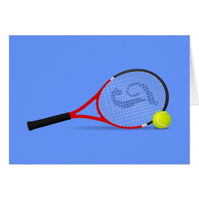 Tennis Racquet and Ball (Front Horizontal)