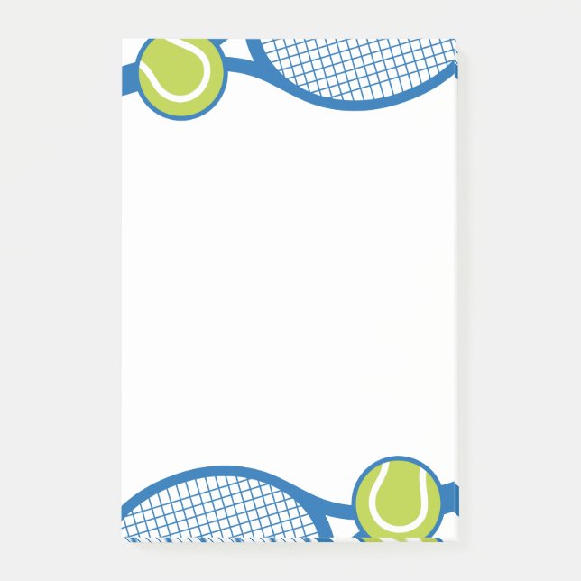 Tennis racquet and ball post-it notes (Front)