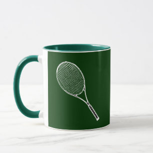 tennis racquet mug