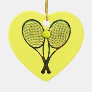 TENNIS RACQUETS & BALL Ornament