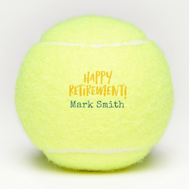 Tennis Retirement  Balls (Front)