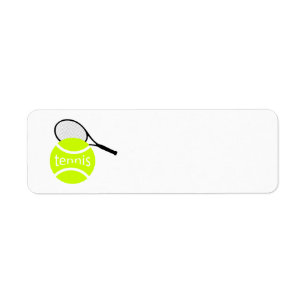 Tennis Return Address Label