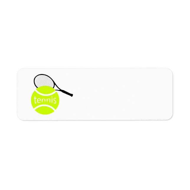 Tennis Return Address Label (Front)