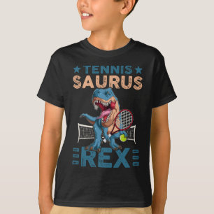 Tennis Saurus T-Rex Funny Tennis Game Dinosaurs Lo T-Shirt