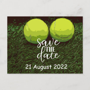 Tennis Save the Date for Party Invitation Postcard