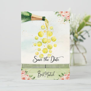 Tennis Save the date Tennis Player wedding Invitation