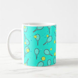 Tennis Seamless Pattern - Racket & Ball  Coffee Mug