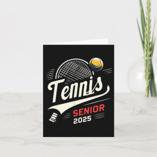 Tennis Senior 2025 Graduation Cl Of 2025 Graduate  Card