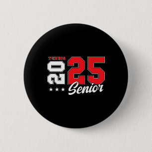 Tennis Senior Night Tennis Senior 2025 Graduation 6 Cm Round Badge