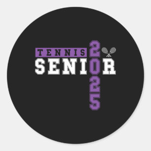 Tennis Senior Night Tennis Senior 2025 Graduation  Classic Round Sticker