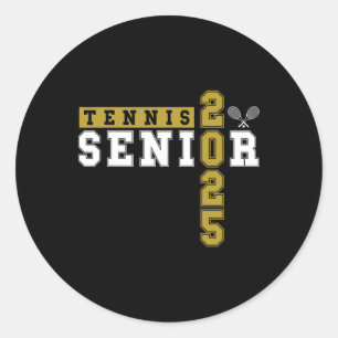 Tennis Senior Night Tennis Senior 2025 Graduation  Classic Round Sticker
