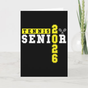 Tennis Senior Night Tennis Senior 2026 Graduation Card