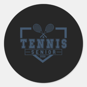 Tennis Senior Night Tennis Senior 2026 Graduation Classic Round Sticker