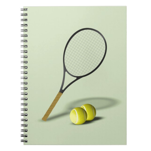 Tennis Set Sport Notebook (Front)