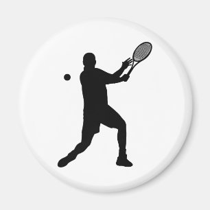 tennis silhouettes magnet