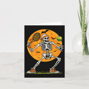 Tennis Skeleton Soky Boys Funny Halloween Tennis P Card