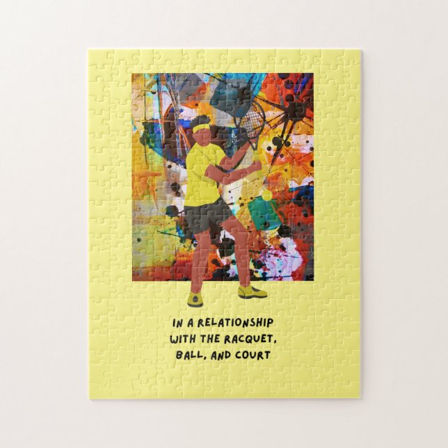 Tennis slogan for player  jigsaw puzzle (Vertical)