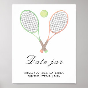 tennis sport bridal shower - date night ideas poster