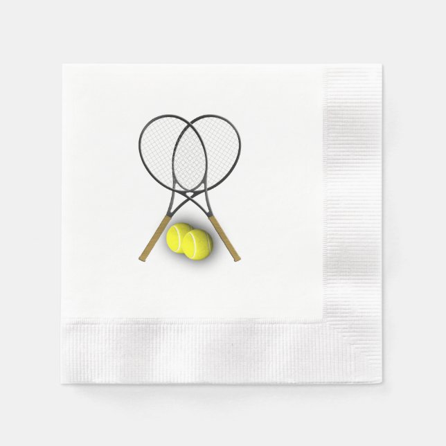 Tennis Sport Theme Napkin (Front)