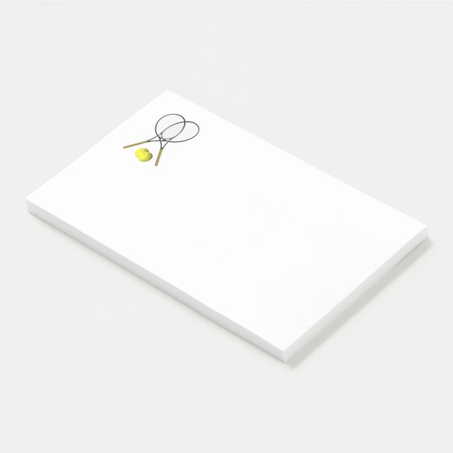 Tennis Sport Theme Post-it Notes (Angled)