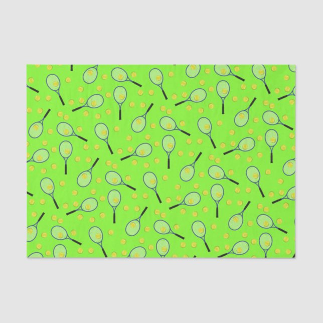 Tennis Sports Birthday Party Tissue Paper (Front)